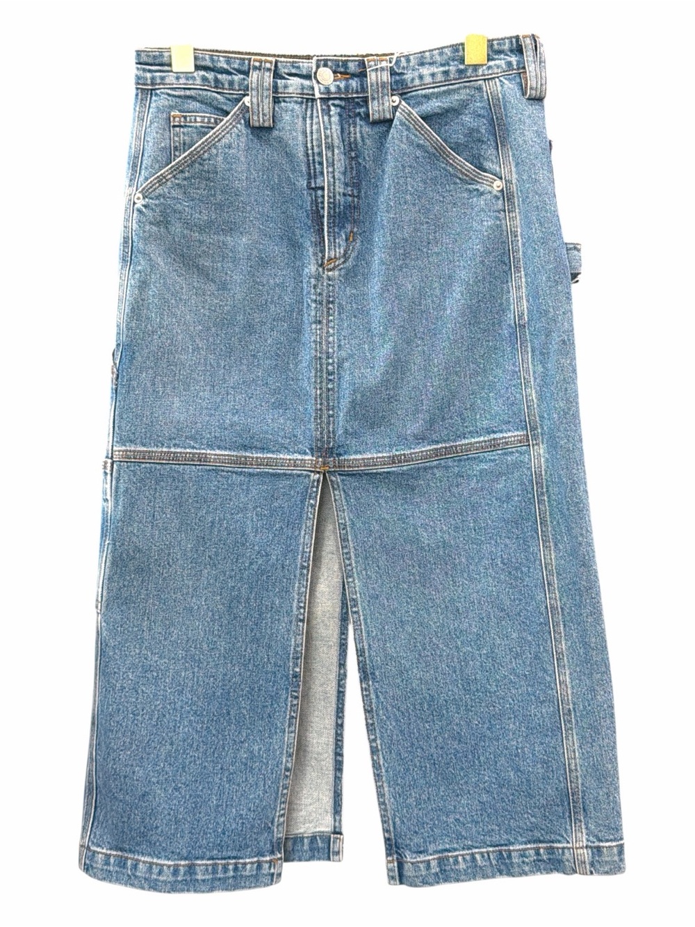 A.L.C. Medium Wash Denim Alden Skirt in Blue size 8 - Picture 3 of 10